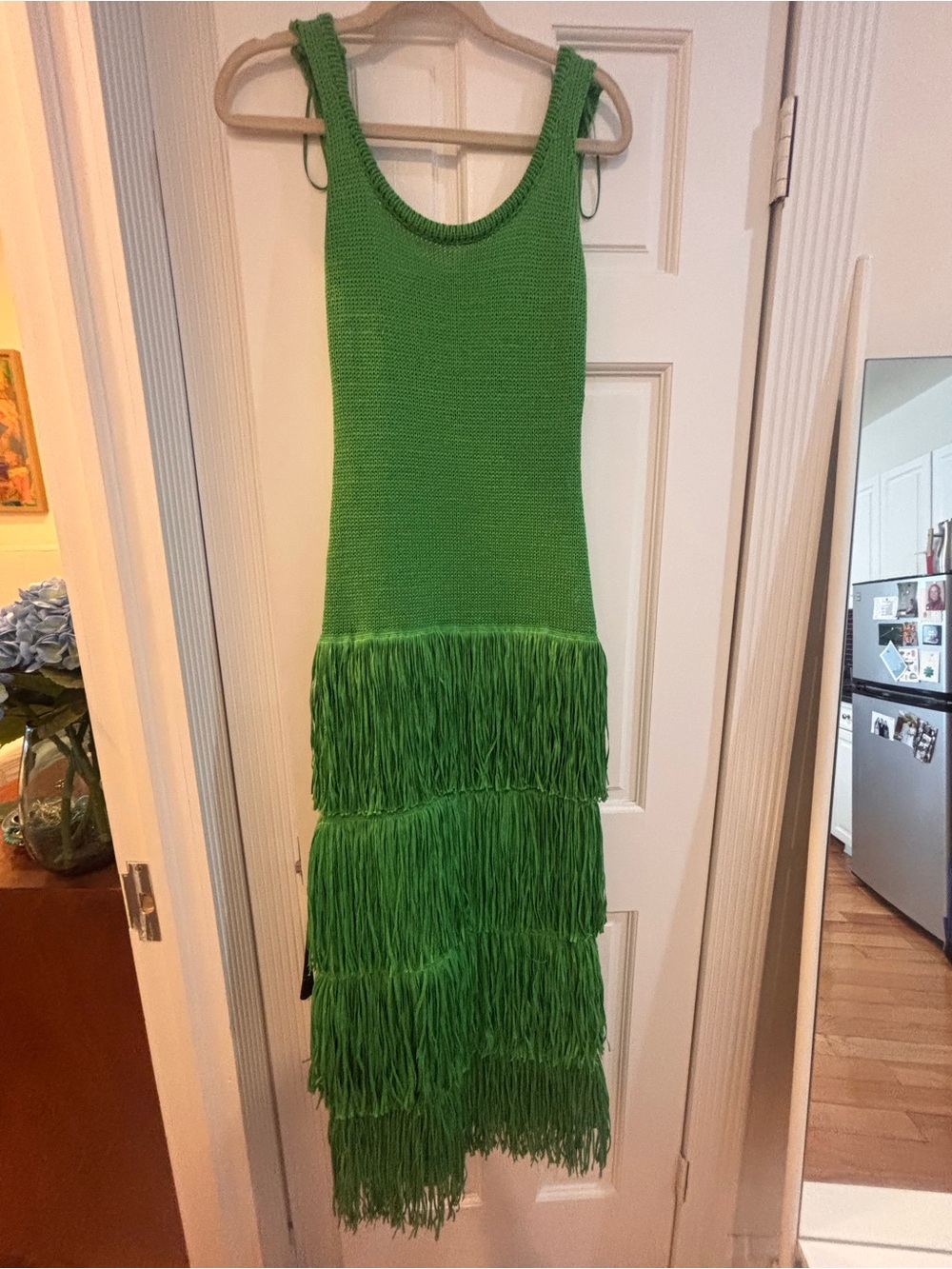 Simon Miller Green Fringe Maxi - Picture 2 of 3